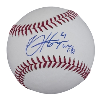 Bryce Harper Signed And Inscribed MLB Baseball (PSA/DNA)